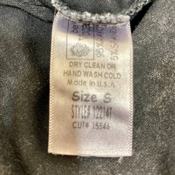 Vocal fringe rhinestone tank dress, size small acid wash aztec graphic boho midi - Picture 7 of 8